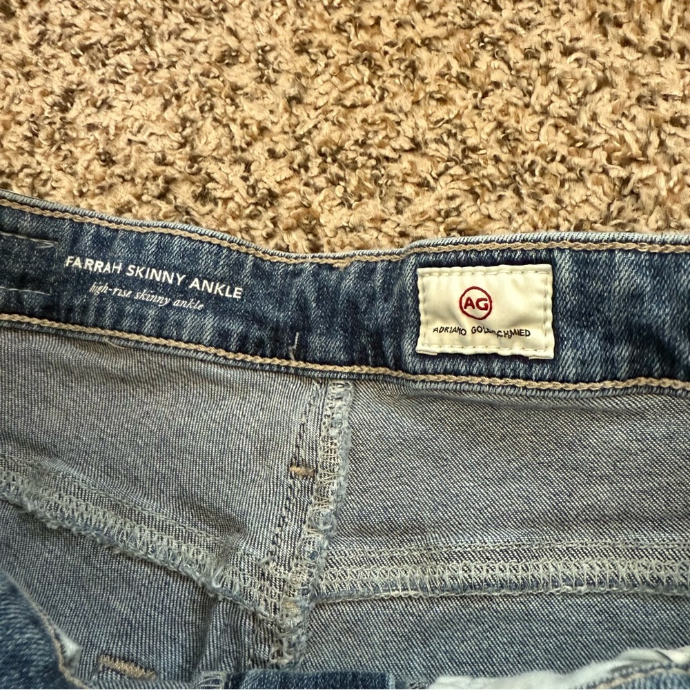 AG Denim Jeans Farrah High Rise Skinny Ankle Jeans Women’s Size 29R - Picture 7 of 15